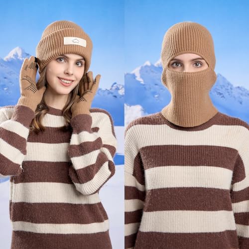 ZOORON Cuffed Skull Knit Beanie for All Seasons