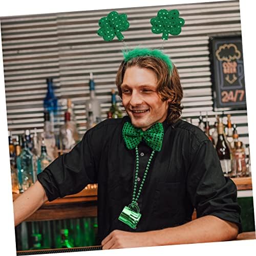 1Set St Patricks Day Costume Headband Tutu Skirt Necklace Party Accessories