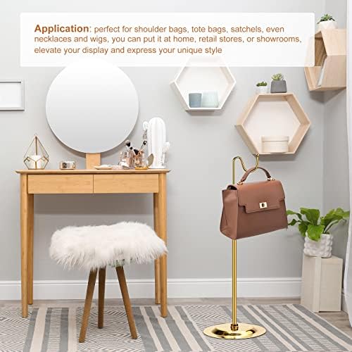 Uxcell Gold Stainless Steel Purse Display Stand