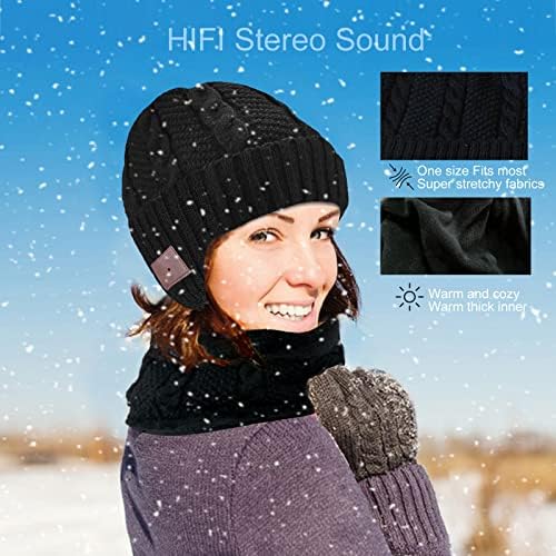 Wireless Music Beanie Hat for Men Women