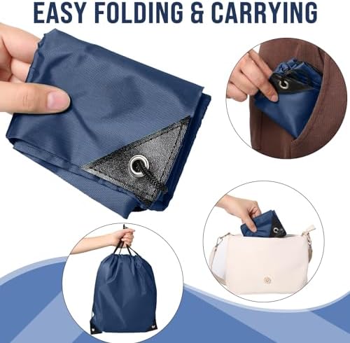Silkfly 100 Pack Drawstring Backpacks Navy Blue