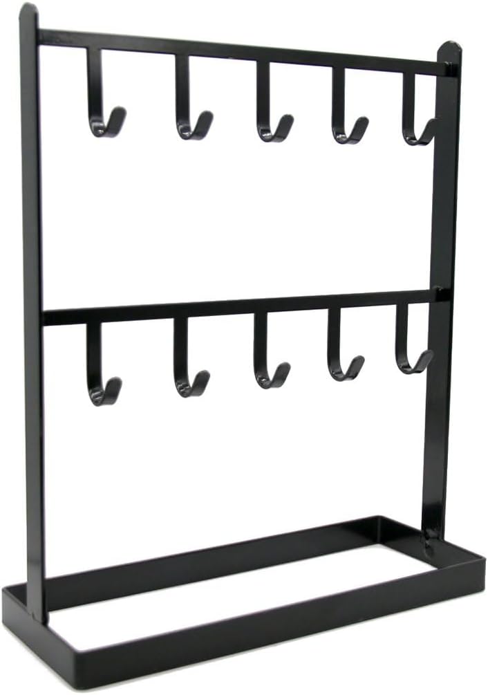 LXZ 1 PC Tabletop Hook Rack Black Hangers for Necklaces Keys Bracelets Ear Rings