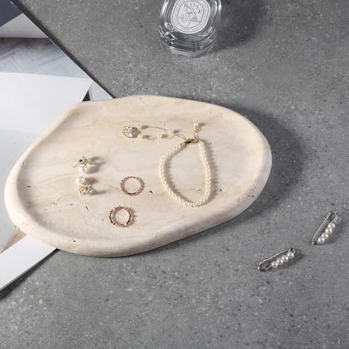 BCS Marble Jewelry Tray with Cloud Design