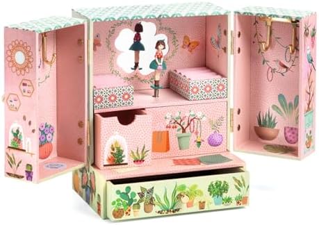 DJECO Musical Jewelry Box for Kids - Secret Garden