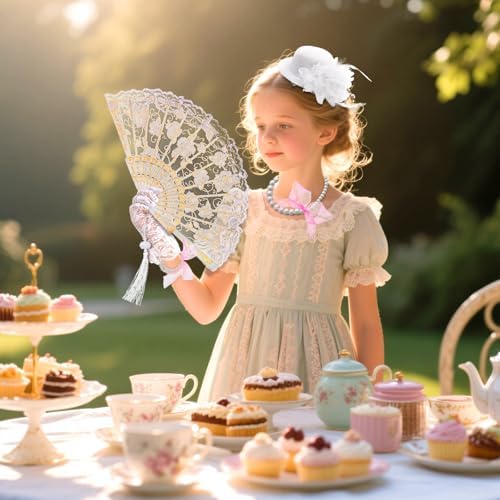 ZEAYEA 5 Pcs Girls Tea Party Costume Set