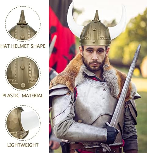 Viking Horn Hat Costume for Kids and Men