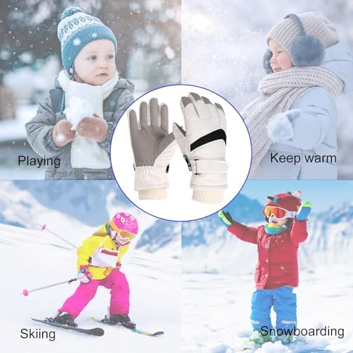 Unisex Winter Windproof Warm Gloves for Kids and Adults