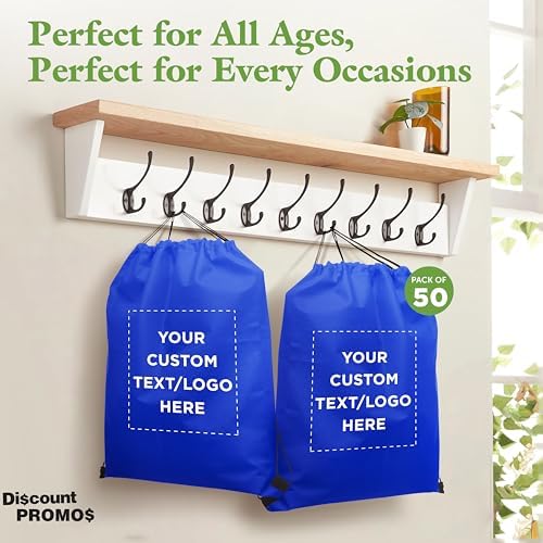 Custom Non-Woven Drawstring Backpacks Set of 1 10 50 100