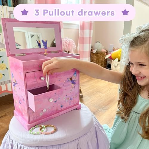 Jewelkeeper Jewelry Box with Ballerina Music Box