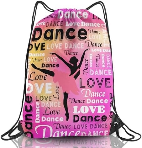 Dance Drawstring Bag for Dancers 1Pcs Multicolor