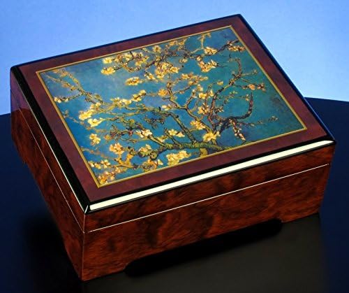 San Francisco Music Box Company Van Gogh Almond Blossom Musical Jewelry Box
