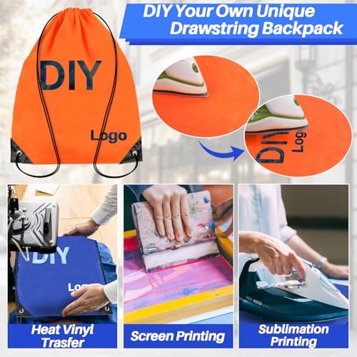 6PCS Drawstring Backpack - Sturdy and Durable