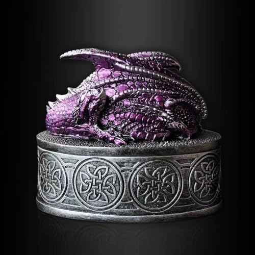Dragon Statue Jewelry Box - Fantasy Retro Design
