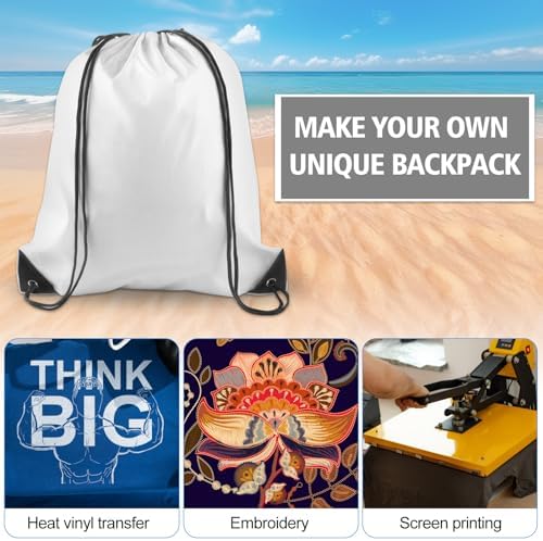 KUUQA 40Pcs Drawstring Backpack Bags Bulk