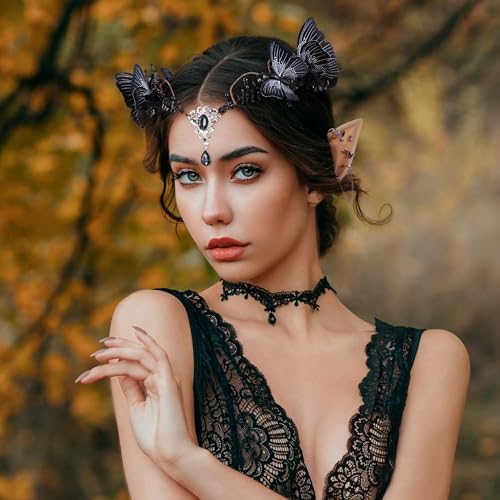 MOSTORY Black Renaissance Accessory Set