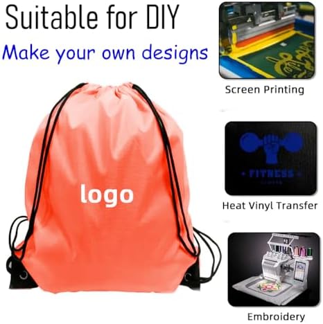 30 Pack Foldable Drawstring Bags for Gym Travel Party