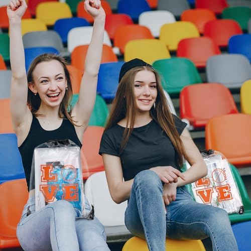 12 Pcs Clear Drawstring Bags for Stadium Basketball Use