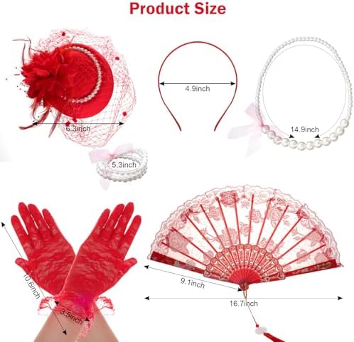 Fumwase 5Pcs Tea Party Accessories Set for Women