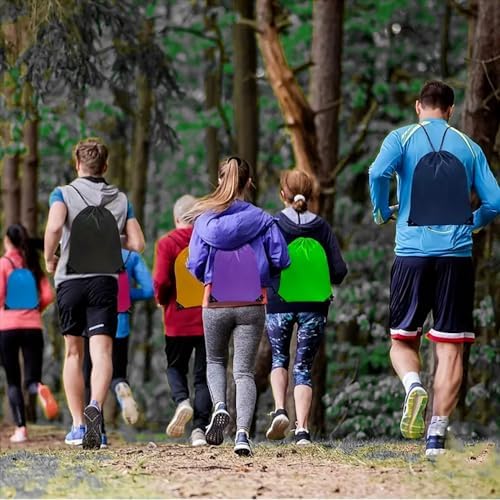 30 Pack Foldable Drawstring Bags for Gym Travel Party