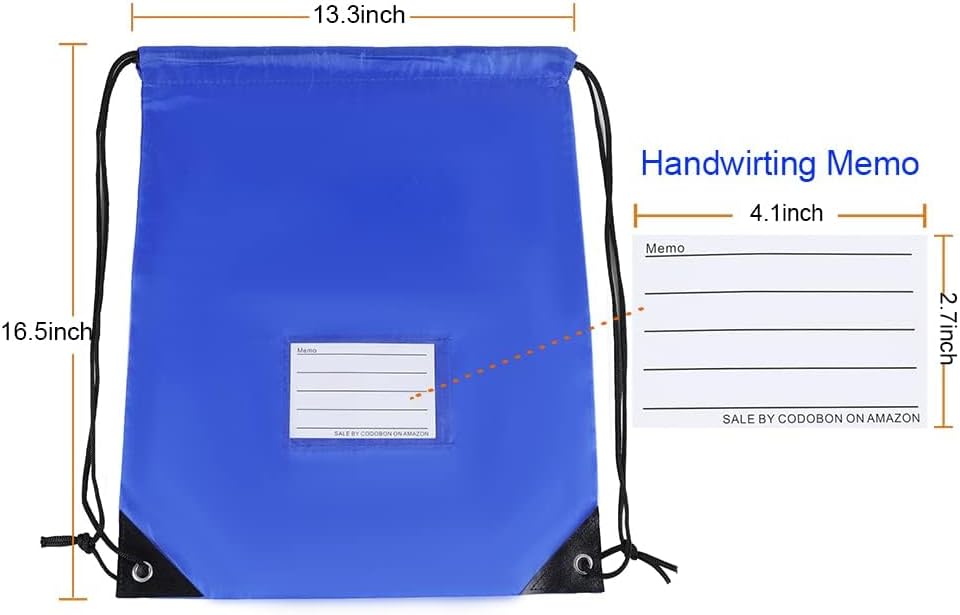 20 Pack Bulk Drawstring Backpacks - Lightweight Durable for Sports Gym and Travel