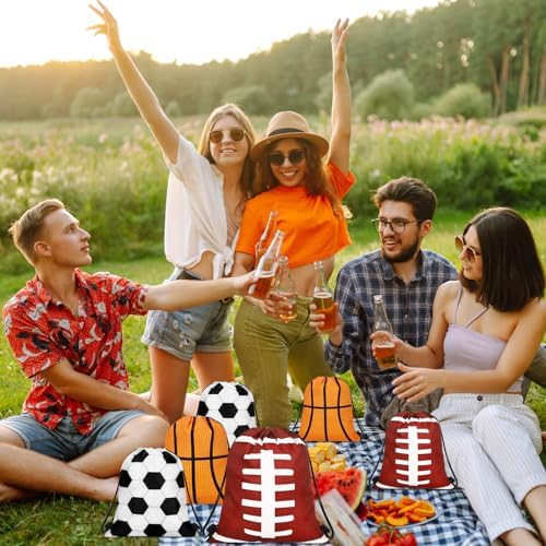 Tanlade 24 Pcs Sport Drawstring Bags for Men Women