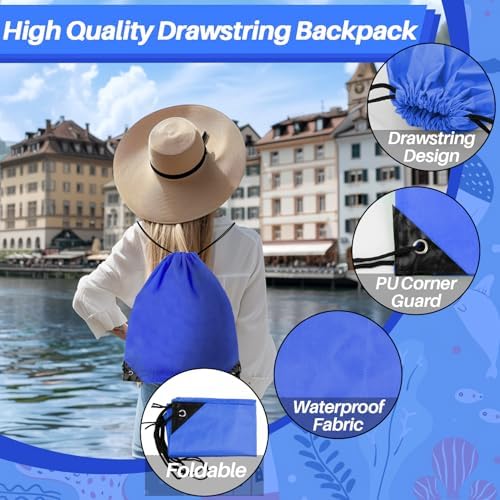 6PCS Drawstring Backpack - Sturdy and Durable