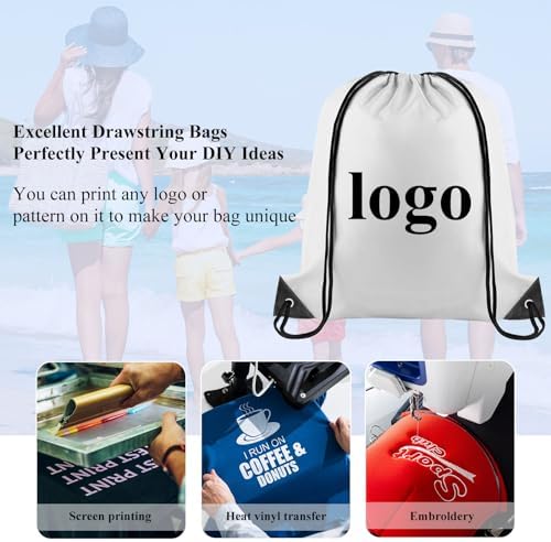 NACHLYNN 12-Piece Drawstring Backpack Set