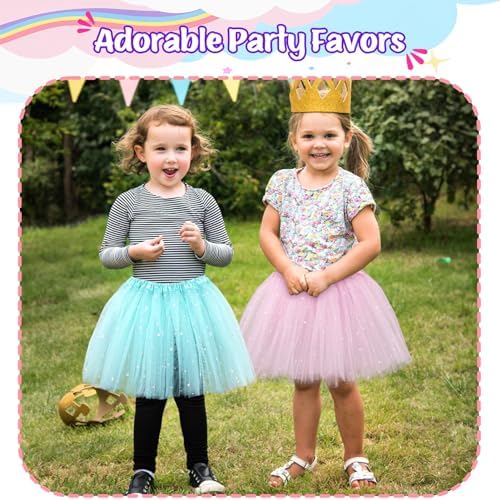 Kilofly 6pc Girls Ballet Tutu Birthday Party Favor Dress Skirt Set