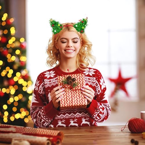 Festive Christmas Headband for Women and Girls