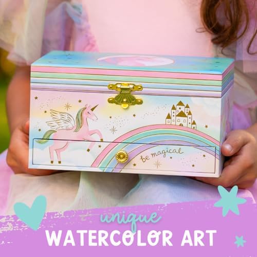 Musical Unicorn Jewelry Box for Girls
