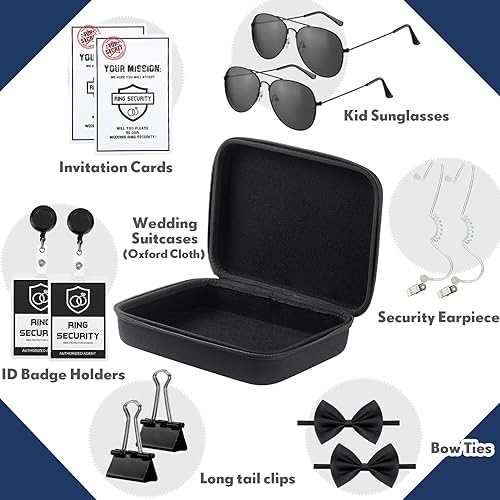 Mepase 14 Pcs Ring Bearer Security Set for Kids