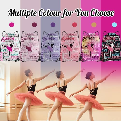 Dance Drawstring Bag for Dancers 1Pcs Multicolor
