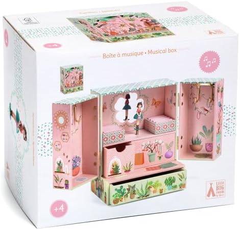 DJECO Musical Jewelry Box for Kids - Secret Garden
