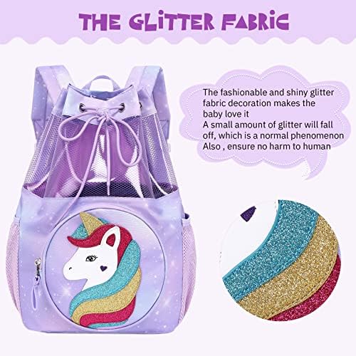Mygreen Drawstring Gym Backpack for Kids Waterproof
