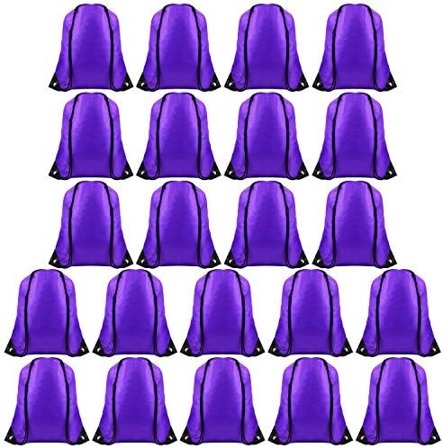 FEPITO 22 Pack Purple Drawstring Bags