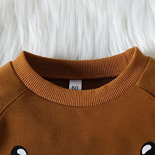 Infant Christmas Sweatshirt with Bow Tie for Boys and Girls