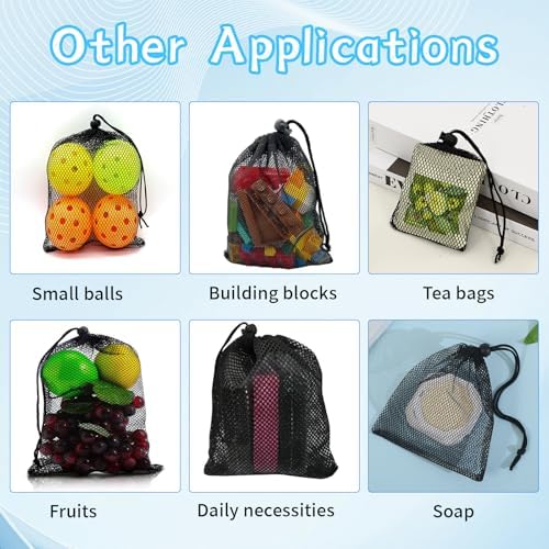 35 Pcs Small Mesh Drawstring Bags for Travel and Gym Use
