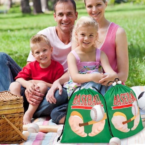 PLMMOUT 12 Pack Baseball Drawstring Bags