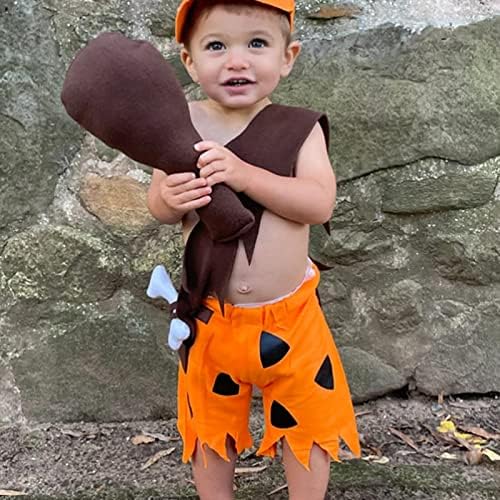 FIOMVA Toddler Caveman Halloween Costume Set 3pcs