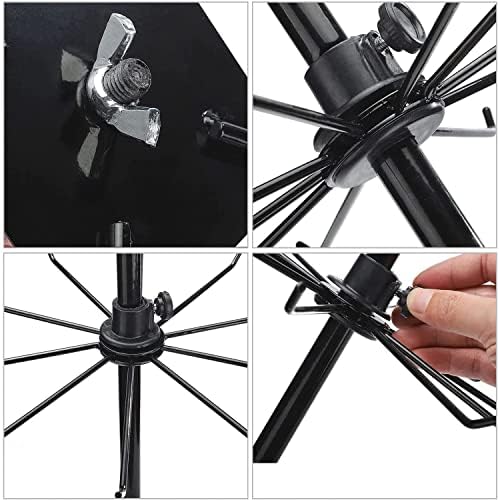 HomeToDou 3 Tier Rotating Jewelry Display Stand with Hooks