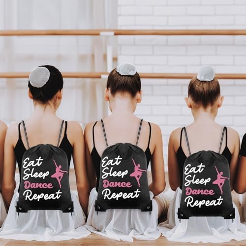 Windyun 16 Pcs Ball Drawstring Bags Lightweight Tote for Dance