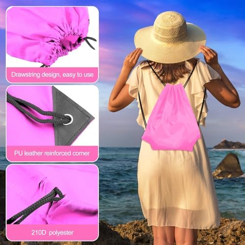 KUUQA 25Pcs Drawstring Backpack Bags