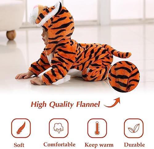 TONWHAR Baby Boys Halloween Tiger Costume Outfit