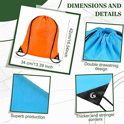 LEIFIDE 200 Pcs Drawstring Bags Bulk Multicolor