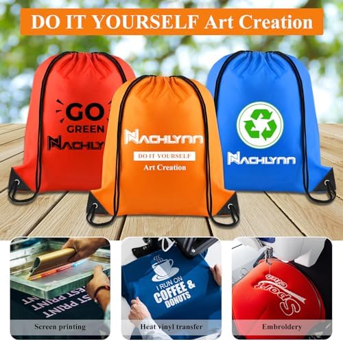 NACHLYNN 14 Pieces Drawstring Bags Bulk 14 Colors