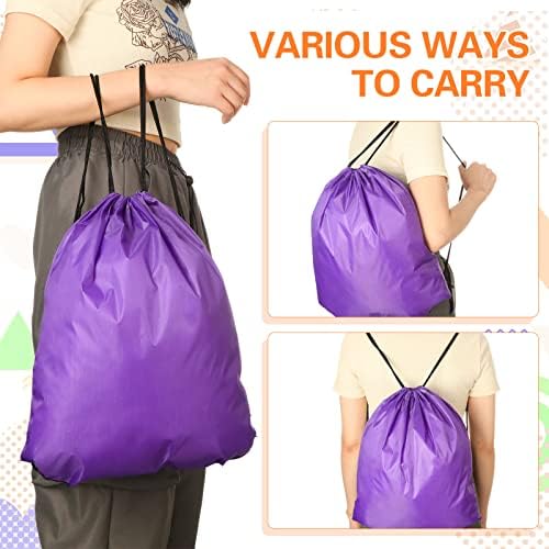 Kacctyen 400 Pcs Drawstring Backpack Bulk Set 18 Colors