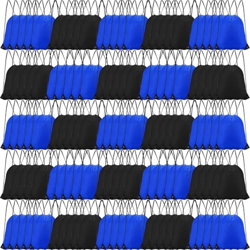 Shappy 120 Pcs Drawstring Backpack Sport Gym Bag Set