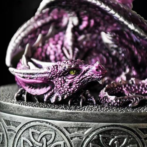 Dragon Statue Jewelry Box - Fantasy Retro Design