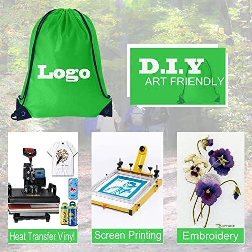 100 Pack Drawstring Gym Bags 20 Colors