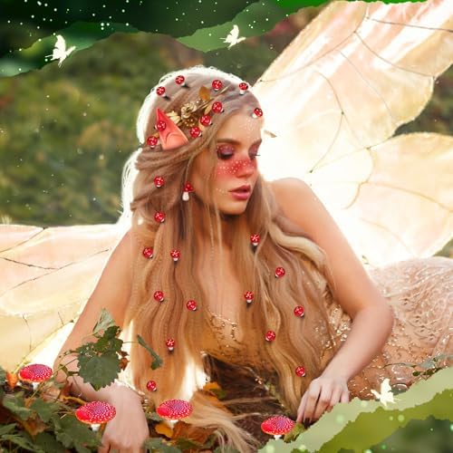 Misdary 18 Pcs Mushroom Hair Accessories Set